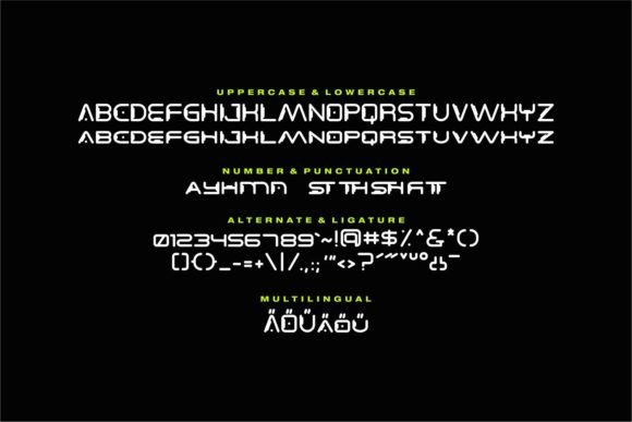 Alioth Font PNG with transparent background - Preview 5