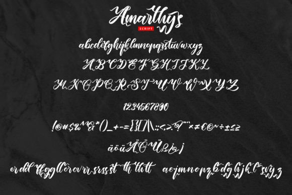 Amarthys Font - Preview 4