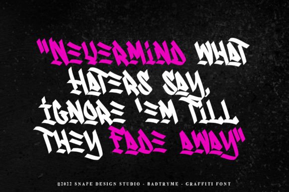 Badtryme Font - Preview 3