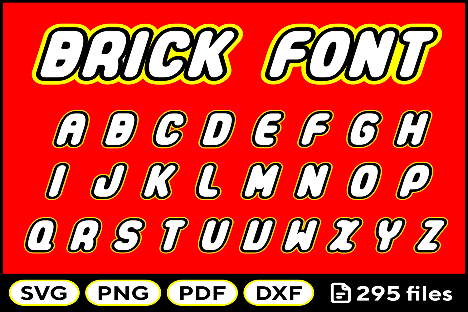 Blocks Font Svg Png Pdf Dxf Alphabet Graphic by fromporto · Creative ...