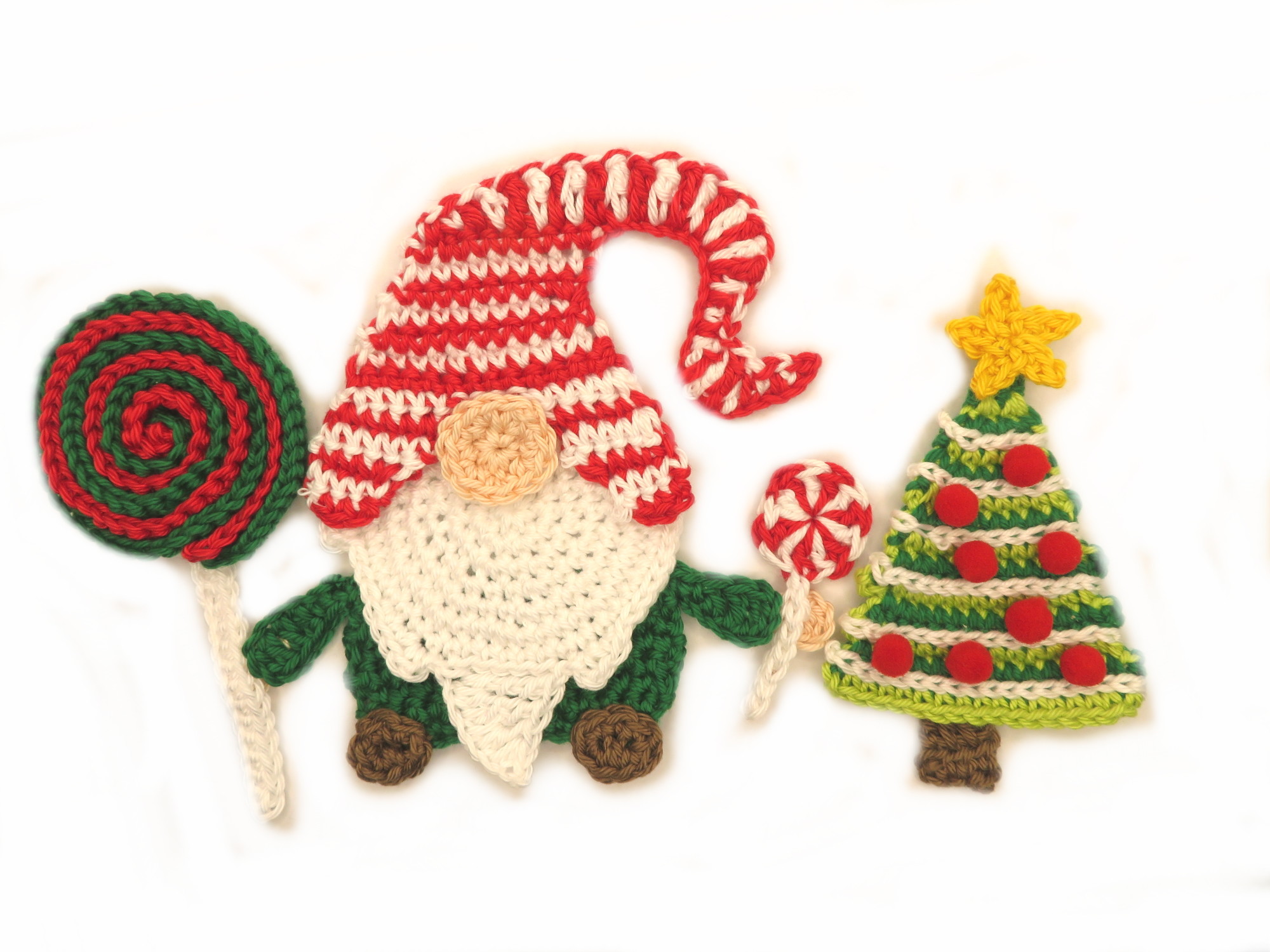 Christmas Gnome 2 Corchet Appliqie Patter