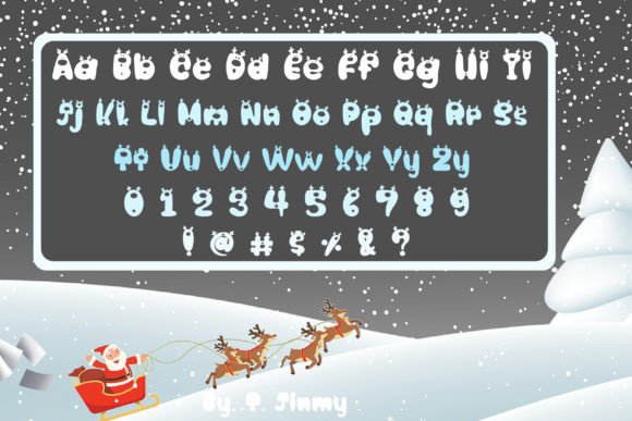 Christmas Reindeer Font - Preview 1