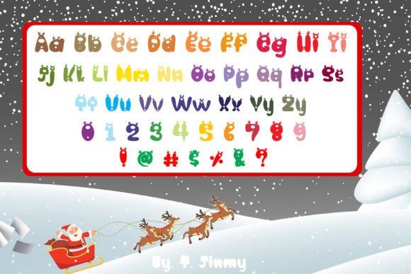Christmas Reindeer Font - Preview 2