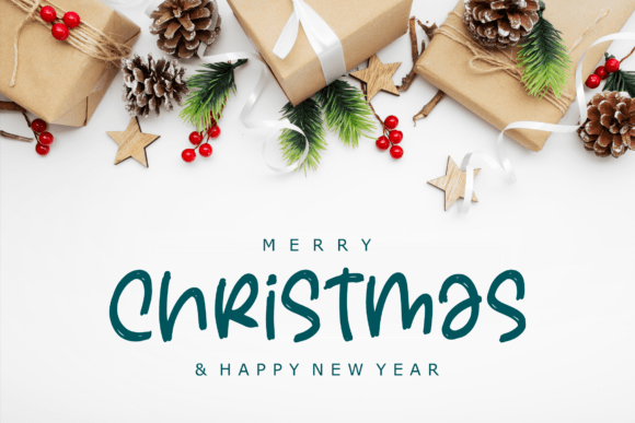 Christmassy Font PNG with transparent background - Preview 3
