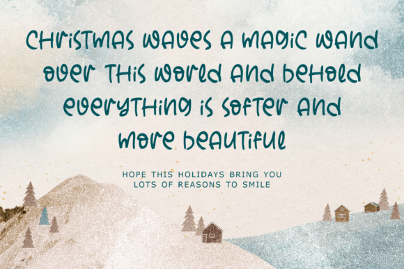 Christmassy Font PNG with transparent background - Preview 4