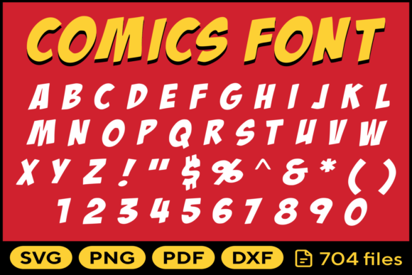 Cartoon Font Svg Png Pdf Dxf Letters Graphic by fromporto · Creative ...