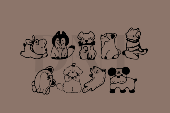 Cute Dogs Font - Preview 3