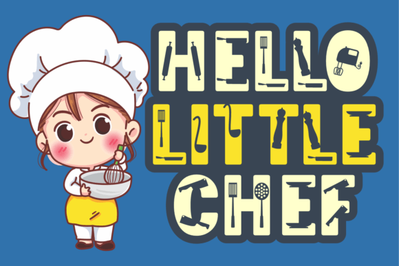 Happy Cooking Font PNG with transparent background - Preview 2