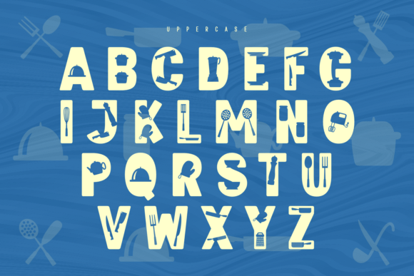 Happy Cooking Font PNG with transparent background - Preview 5
