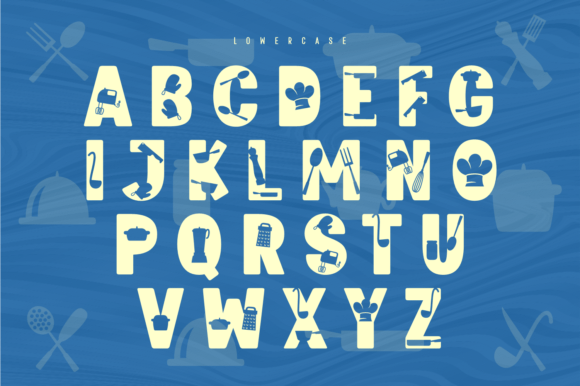 Happy Cooking Font PNG with transparent background - Preview 6