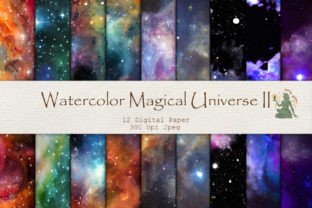 Magical Universe II Digital Paper Graphic by PawsitivelyAesthetic ...
