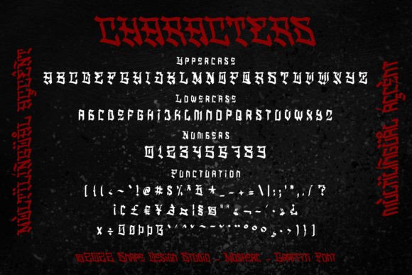 Mosherc Font PNG with transparent background - Preview 1