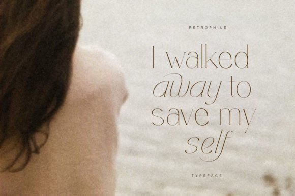 Retrophile Font PNG with transparent background - Preview 3