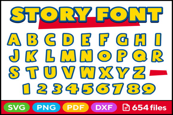Story Alphabet Svg Png Pdf Dxf Grafika Rękodzieła Przez fromporto
