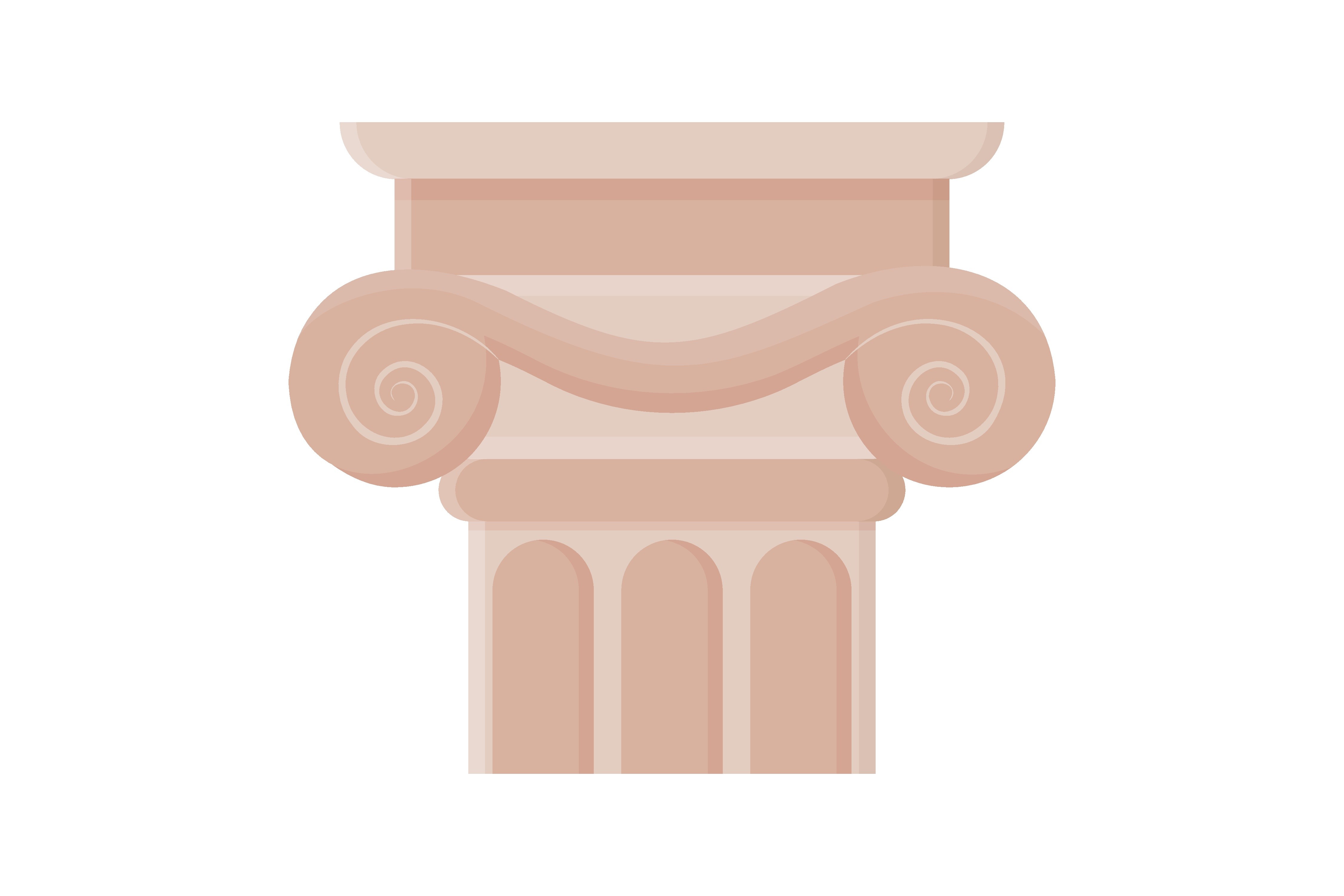 Roman Column Graphics Antique Column. Greek or Roman Stone or Graphic by pch.vector ...