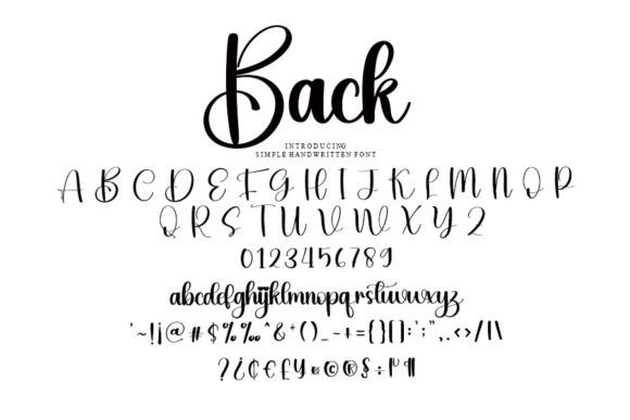 Back Font - Preview 3