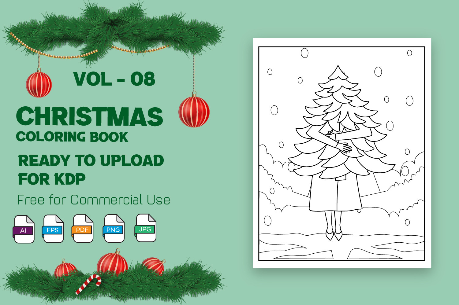 Christmas Coloring Pages for KDP Graphic by Homyara's Art Gallery ...