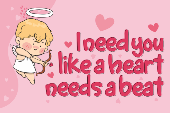 Love over Font PNG with transparent background - Preview 1