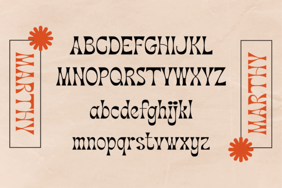 Marthy Font PNG with transparent background - Preview 1