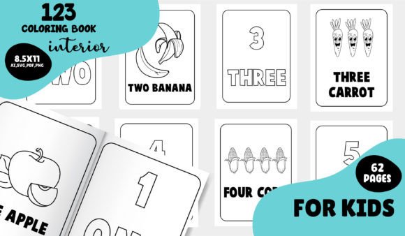 1 to 30 Numbers Coloring Pages for Kids