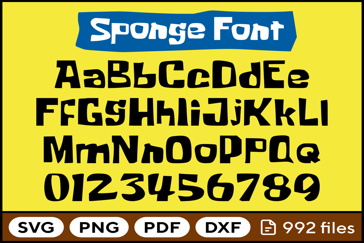 Cartoon Font Svg Png Pdf Dxf Letters Graphic by fromporto · Creative ...
