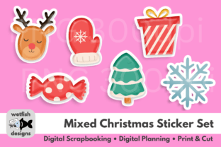 Christmas Planner Stickers 2 Graphic by Wetfish Designs · Creative Fabrica