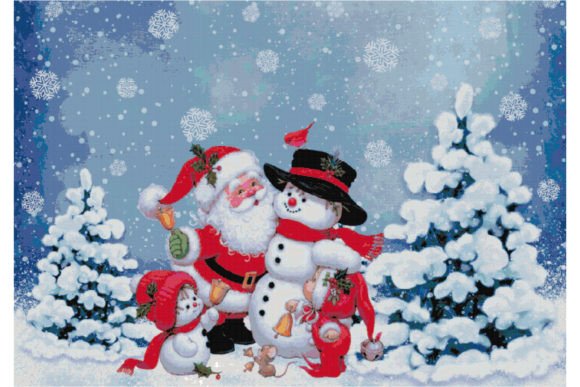 Christmas Santa Cross Stitch Patterns 15