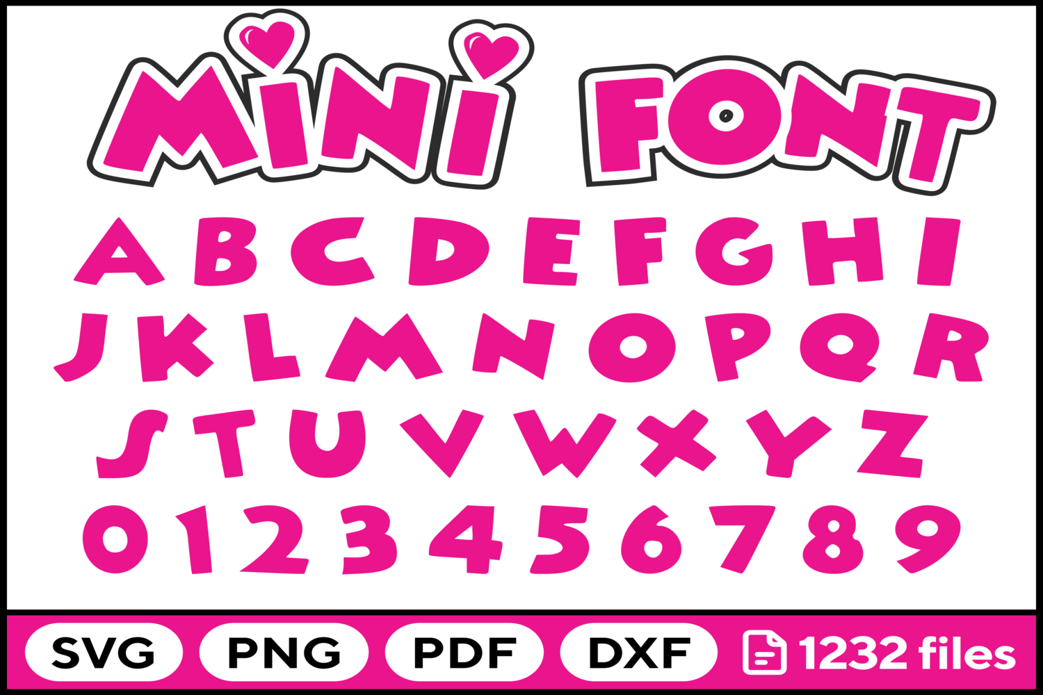 Mouse Font Svg Png Pdf Dxf Alphabet Graphic by fromporto · Creative Fabrica