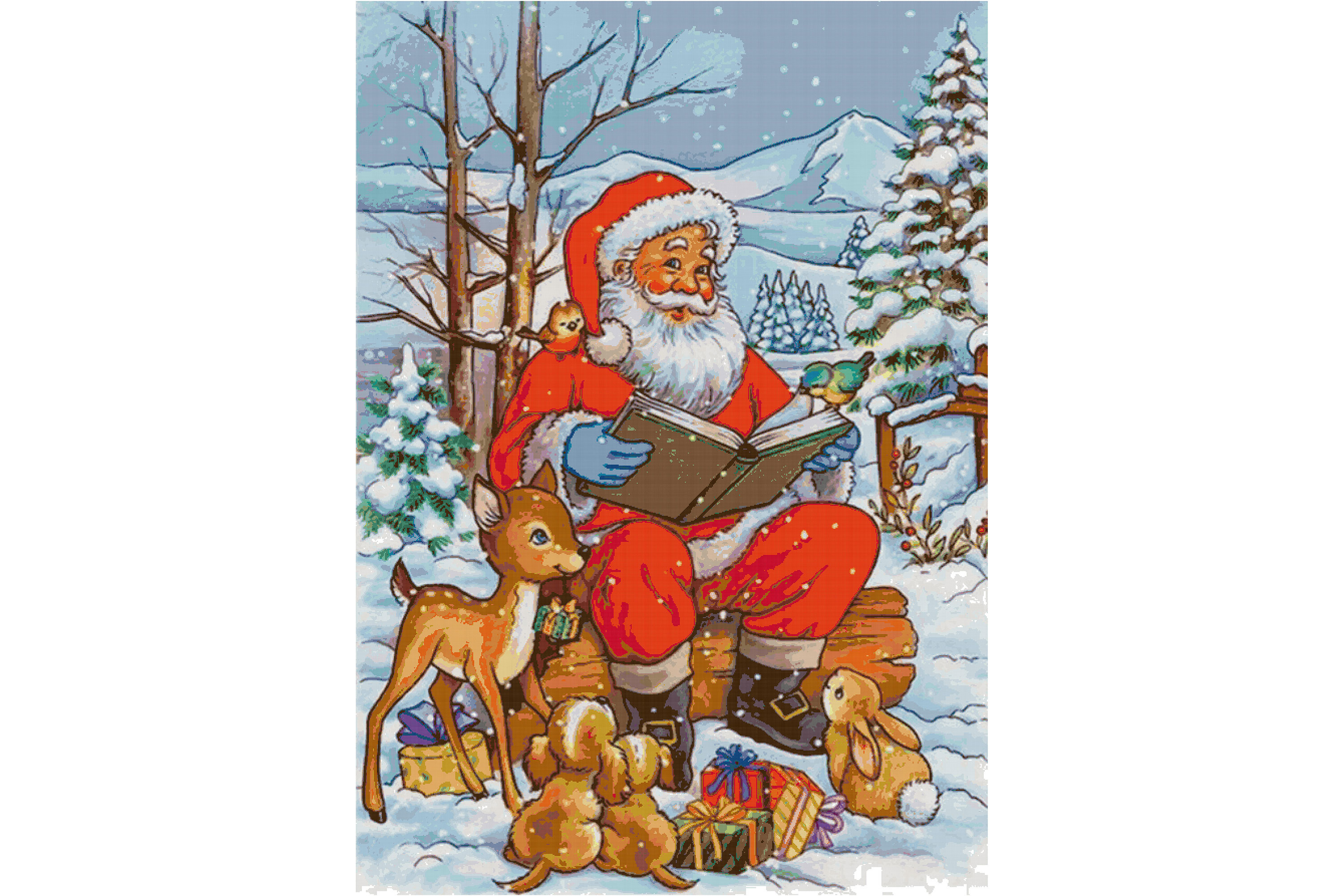 Christmas Santa Cross Stitch Patterns 18