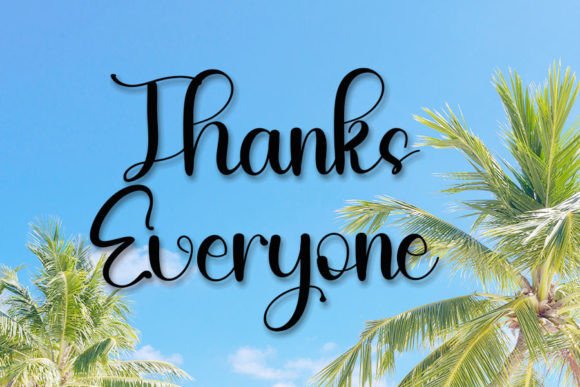 Rain and Beach Font PNG with transparent background - Preview 6