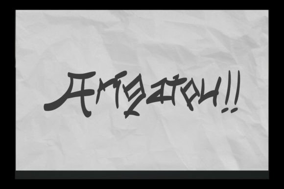 Shutoku Font PNG with transparent background - Preview 3