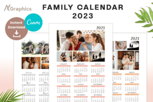 2023 Beautiful Photo Calendar Template Graphic by AN Graphics