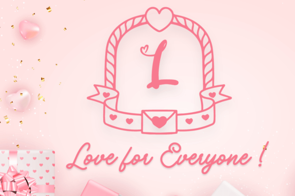 Asmara Valentine Monogram Font - Preview 1