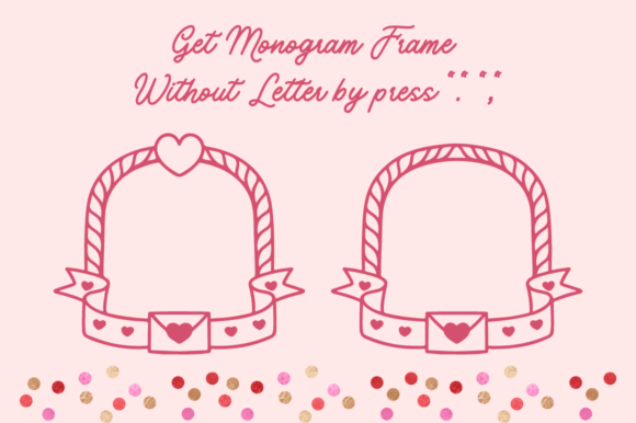 Asmara Valentine Monogram Font - Preview 3
