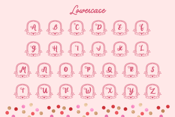 Asmara Valentine Monogram Font - Preview 5