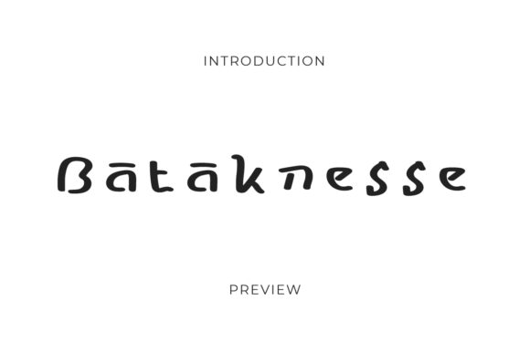 Bataknesse Font - Preview 2