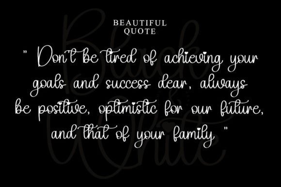Black and White Font - Preview 1