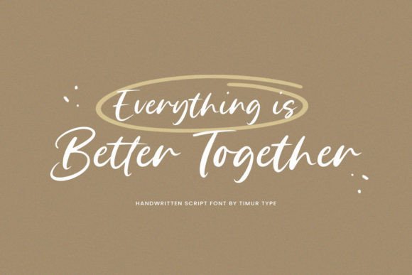 Brother Time Font PNG with transparent background - Preview 1