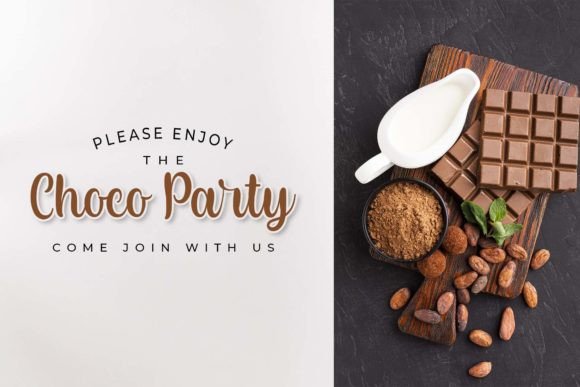 Chocolicious Font PNG with transparent background - Preview 2