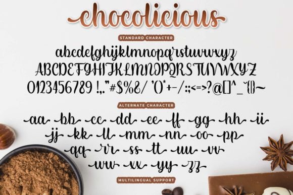 Chocolicious Font PNG with transparent background - Preview 5