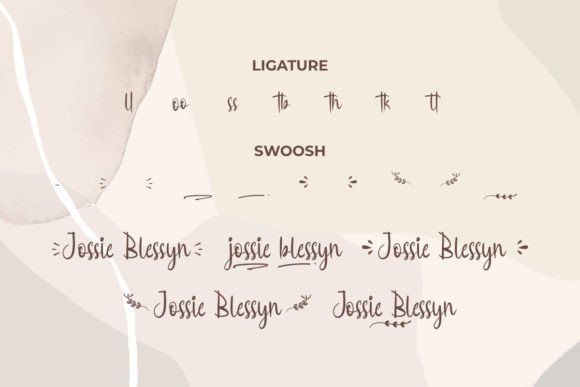 Jossie Blessyn Font PNG with transparent background - Preview 6