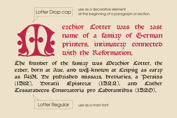 Lotter Font PNG with transparent background - Preview 2