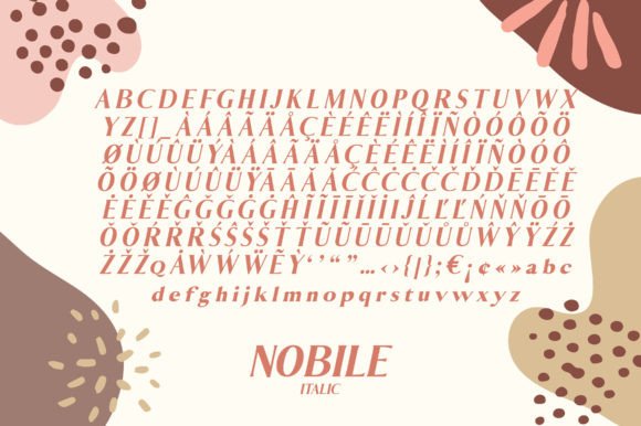 Nobile Font PNG with transparent background - Preview 6
