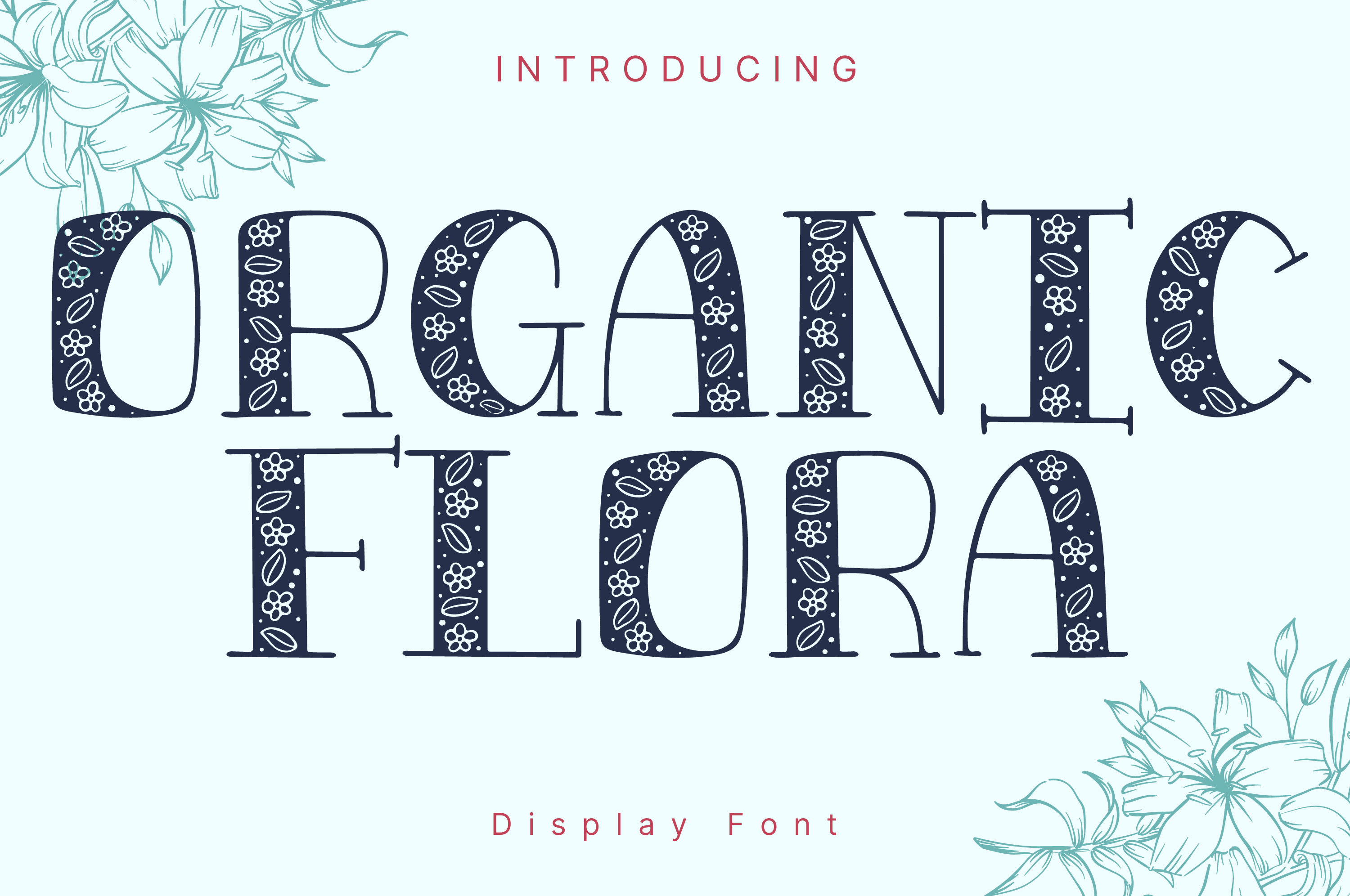 Organic Flora Font by AchiArt · Creative Fabrica font preview