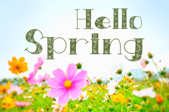 Organic Flora Font PNG with transparent background - Preview 3