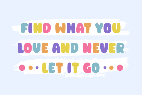 Raining Garden Font PNG with transparent background - Preview 1