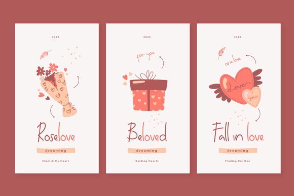Roselove Font PNG with transparent background - Preview 2