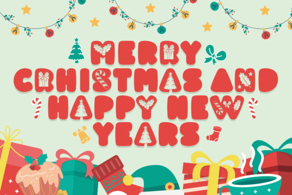 Santa Hopes Font PNG with transparent background - Preview 1