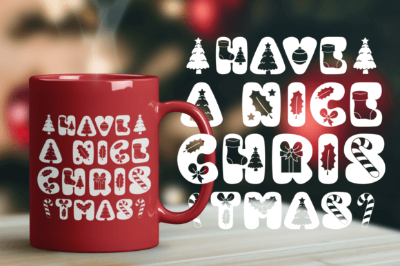 Santa Hopes Font PNG with transparent background - Preview 5