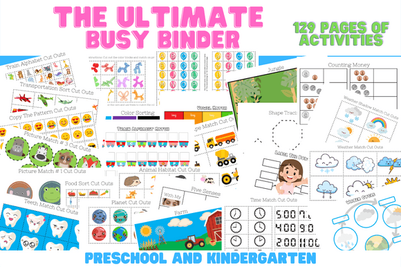 The Ultimate Preschool Busy Binder Grafik Vorschule Von Caffeinated Ever After
